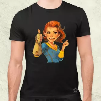 Fallout Lucy fanart v3 férfi póló