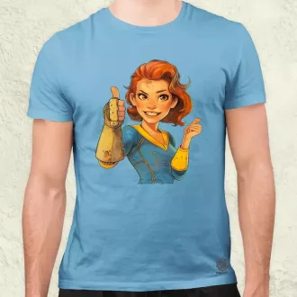 Fallout Lucy fanart v3 férfi póló
