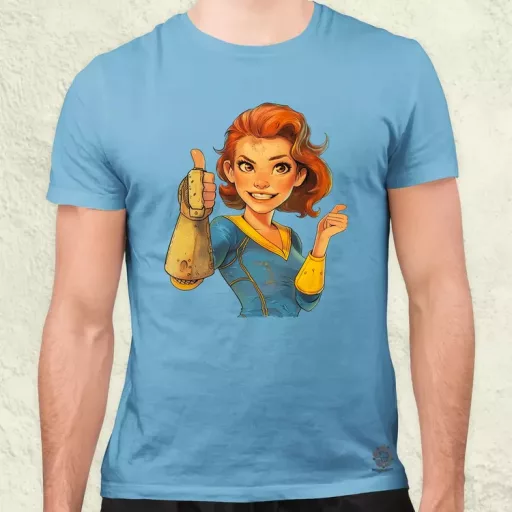 Fallout Lucy fanart v3 férfi póló