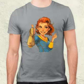 Fallout Lucy fanart v3 férfi póló