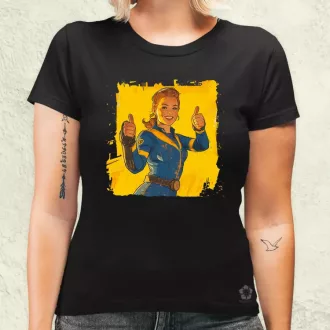 Fallout Lucy fanart v4 női póló
