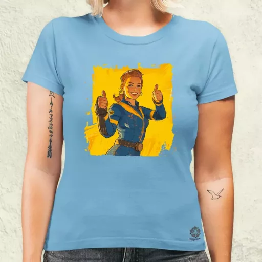 Fallout Lucy fanart v4 női póló