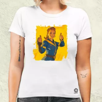 Fallout Lucy fanart v4 női póló