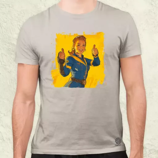 Fallout Lucy fanart v4 férfi póló