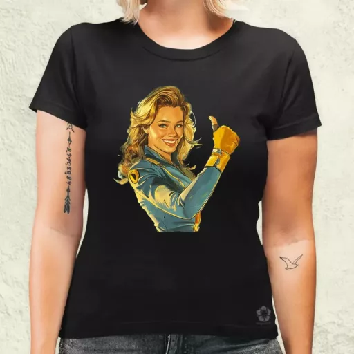 Fallout Lucy fanart v5 női póló