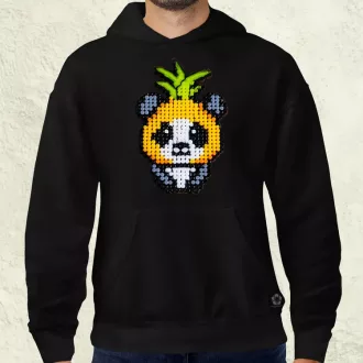 Gyöngy kawaii ananász panda v2 férfi pulóver