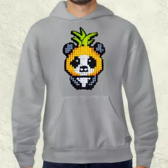 Gyöngy kawaii ananász panda v2 férfi pulóver