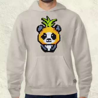 Gyöngy kawaii ananász panda v2 férfi pulóver