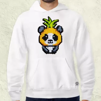 Gyöngy kawaii ananász panda v2 férfi pulóver