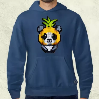 Gyöngy kawaii ananász panda v2 férfi pulóver