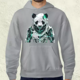 Kiborg panda v1 férfi pulóver