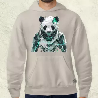 Kiborg panda v1 férfi pulóver