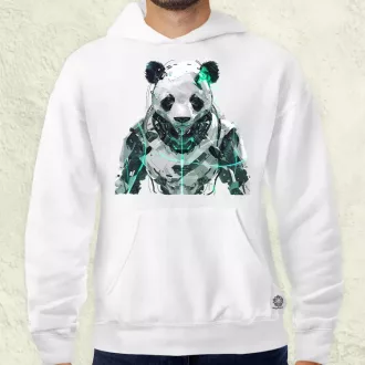 Kiborg panda v1 férfi pulóver