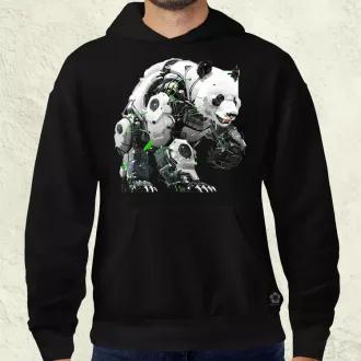 Kiborg panda v10 férfi pulóver
