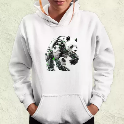Kiborg panda v10 női pulóver