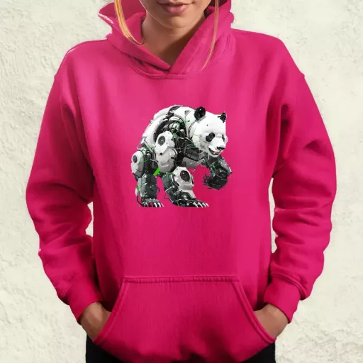 Kiborg panda v10 női pulóver