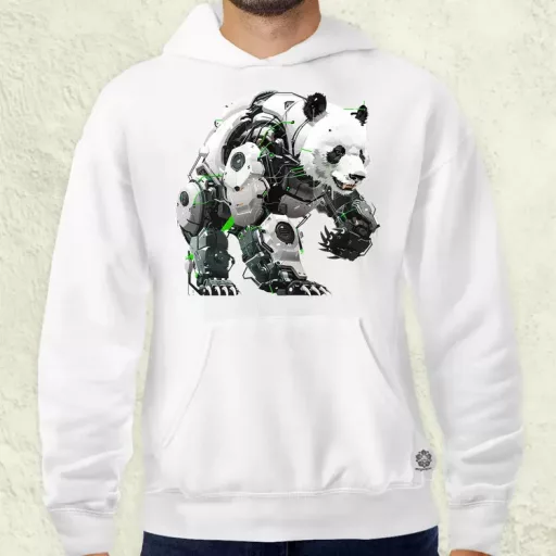 Kiborg panda v10 férfi pulóver