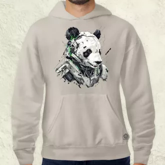 Kiborg panda v2 férfi pulóver