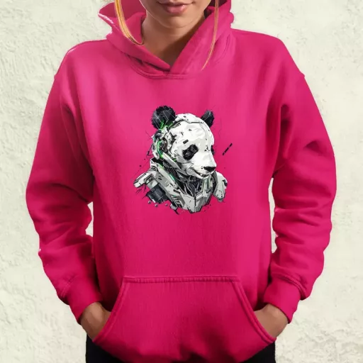 Kiborg panda v2 női pulóver