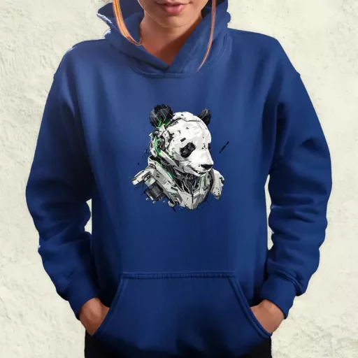 Kiborg panda v2 női pulóver