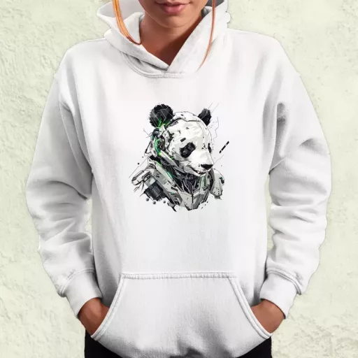 Kiborg panda v2 női pulóver