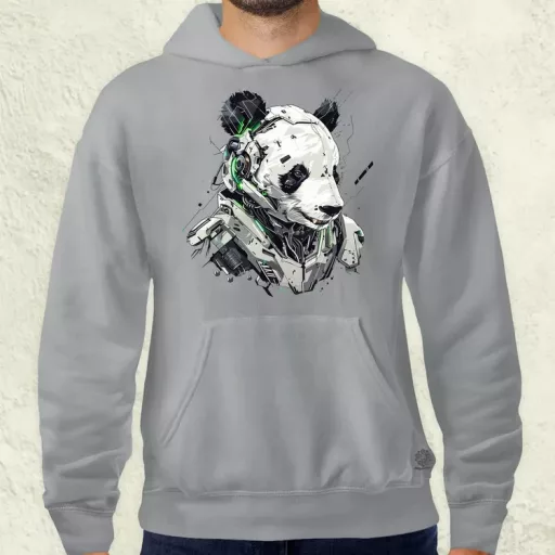 Kiborg panda v2 férfi pulóver