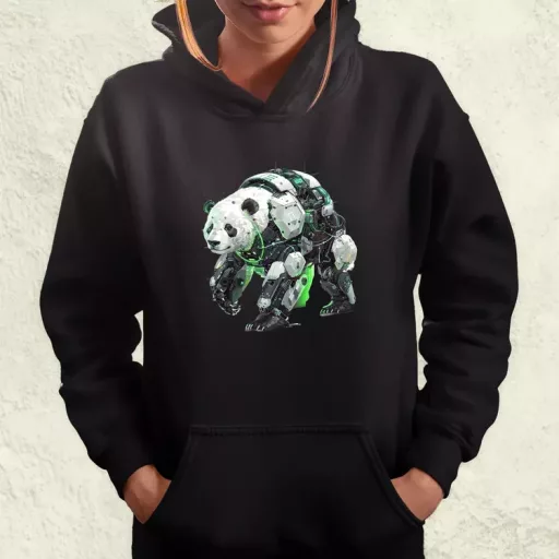 Kiborg panda v7 női pulóver