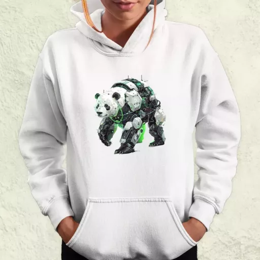 Kiborg panda v7 női pulóver