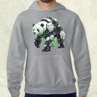 Kiborg panda v7 férfi pulóver
