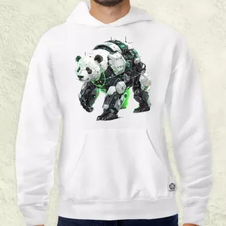 Kiborg panda v7 férfi pulóver