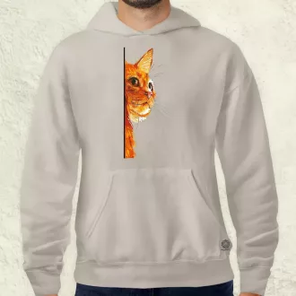 Macska kukucskál v1 férfi pulóver