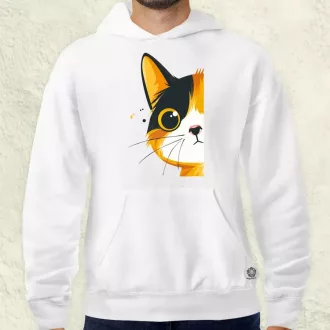 Macska kukucskál v4 férfi pulóver