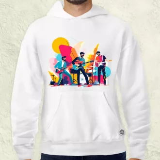 Minimalista funky banda v1 férfi pulóver