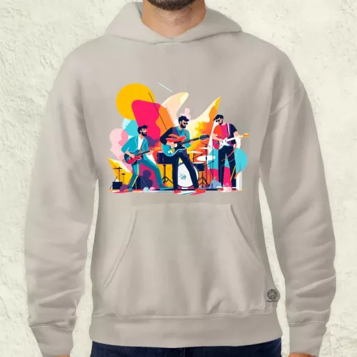 Minimalista funky banda v1 férfi pulóver