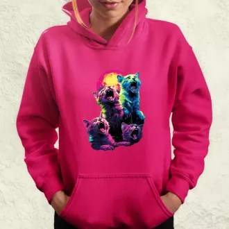 Neon nyávogás v1 női pulóver