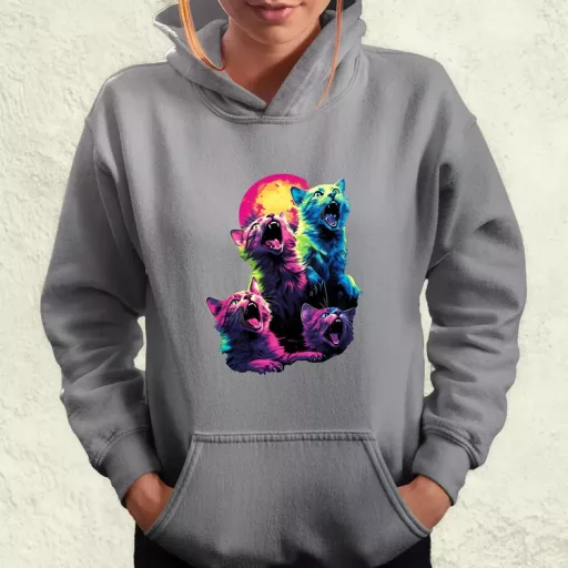Neon nyávogás v1 női pulóver