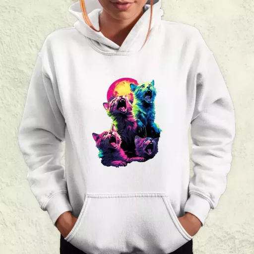Neon nyávogás v1 női pulóver