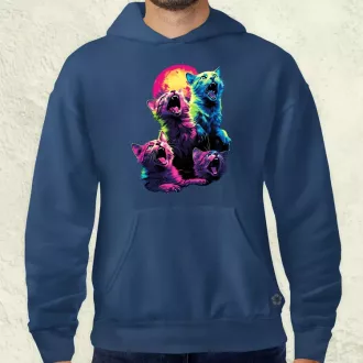Neon nyávogás v1 férfi pulóver