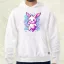 Pixelart kawaii nyuszi v1 férfi pulóver