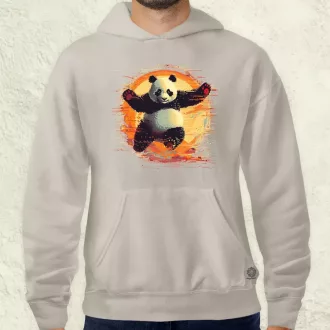 Pixelart kung fu panda v1 férfi pulóver