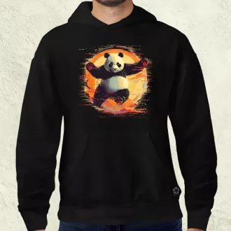 Pixelart kung fu panda v1 férfi pulóver