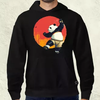 Pixelart kung fu panda v3 férfi pulóver