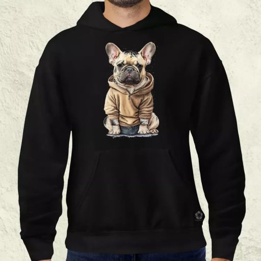 Francia bulldog kölyök v1 férfi pulóver