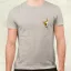 Macska kukucskál zseb v1 férfi póló
