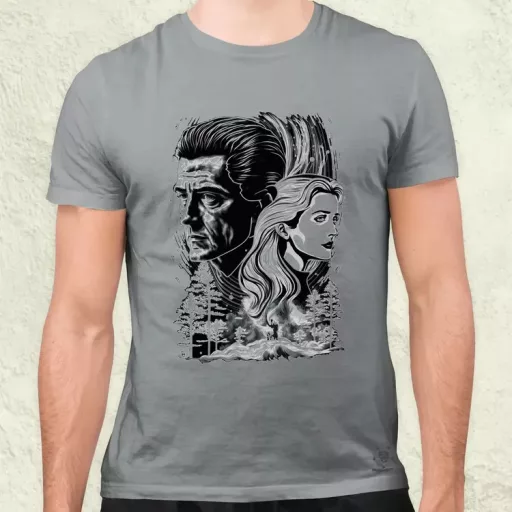 Dale Cooper és Laura Palmer v2 férfi póló