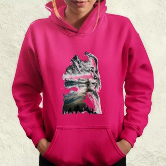 Dupla expozíció harcos leány v1 női pulóver