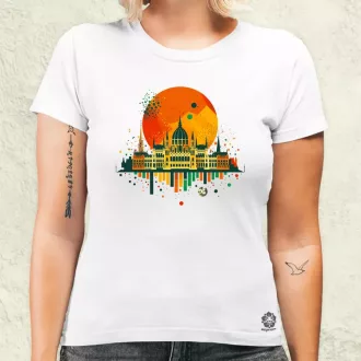 Budapest foci absztrakt v1 női póló