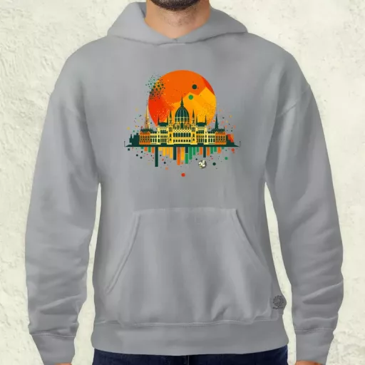Budapest foci absztrakt v1 férfi pulóver