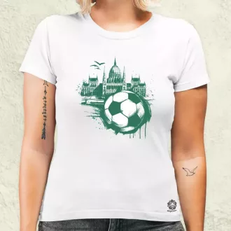 Budapest foci absztrakt v3 női póló