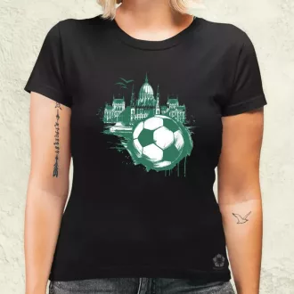 Budapest foci absztrakt v3 női póló